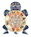 Handcrafted Zodiac Turtle Wall Hanging | Feng Shui Turtle Decorative Art | Lucky Home & Office Decor Showpiece
