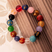 Tibetan Om Mani Padme Hum Bracelet | Natural Stone Mantra Bracelet | LaSoul Stones