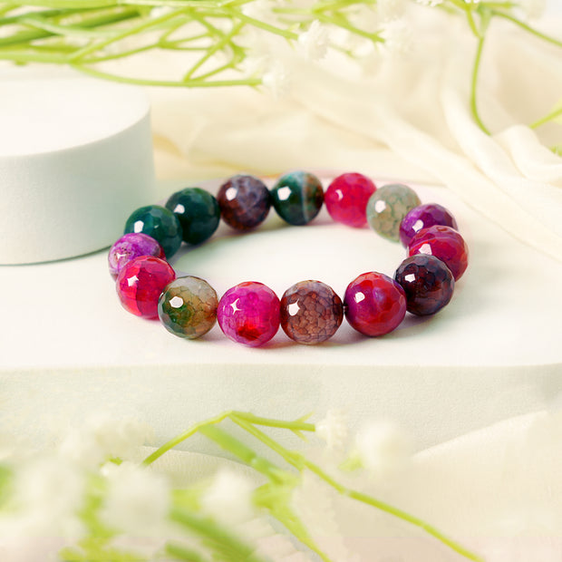 Natural Multi-Tourmaline Bracelet for Positive Energy, Emotional Balance & Spiritual Well-Being | Natural Stone Bracelet for Men & Women