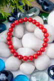 Red Coral Confidence Bracelet (8mm) – Protection, Energy & Vitality Jewelry for Men & Women