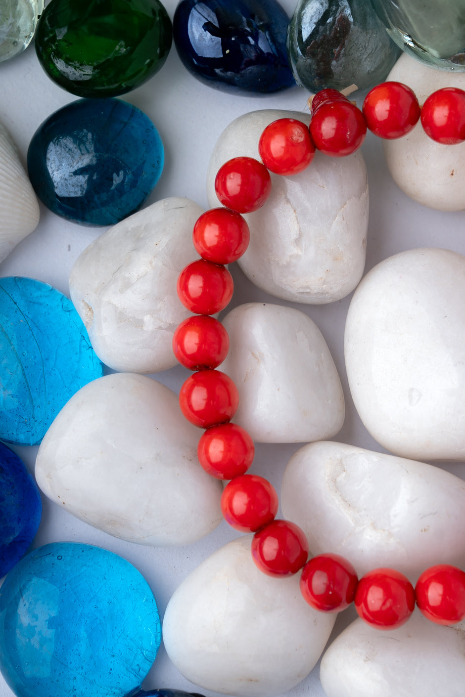Red Coral Confidence Bracelet (8mm) – Protection, Energy & Vitality Jewelry for Men & Women