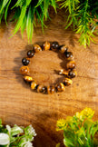 Natural Tiger’s Eye Bracelet (10 mm) with Guru Bead - Protection, Confidence & Positive Energy Jewelry for Men & Women