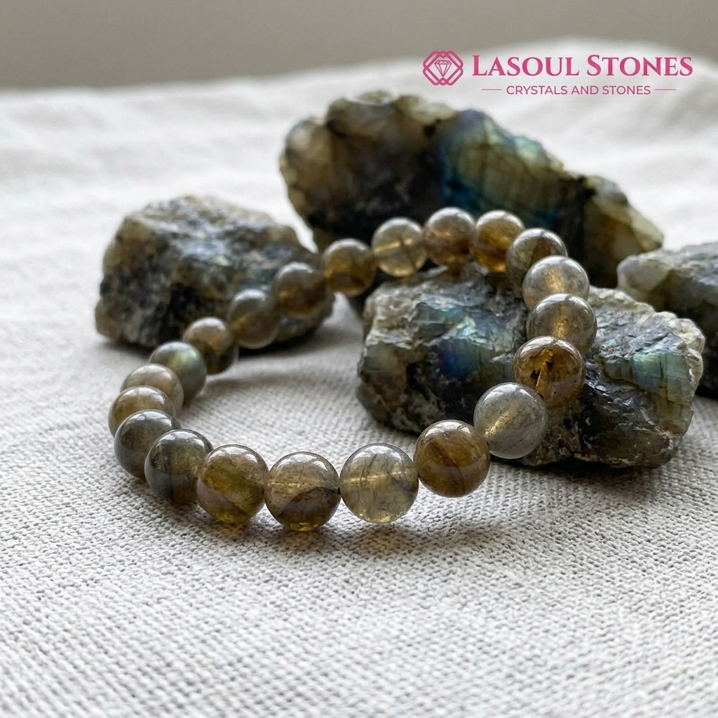 Natural Smoky Quartz Bracelet – Grounding & Protection Stone for Calm Mind, Emotional Balance, Focus & Positive Energy