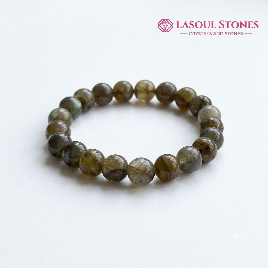 Natural Smoky Quartz Bracelet – Grounding & Protection Stone for Calm Mind, Emotional Balance, Focus & Positive Energy