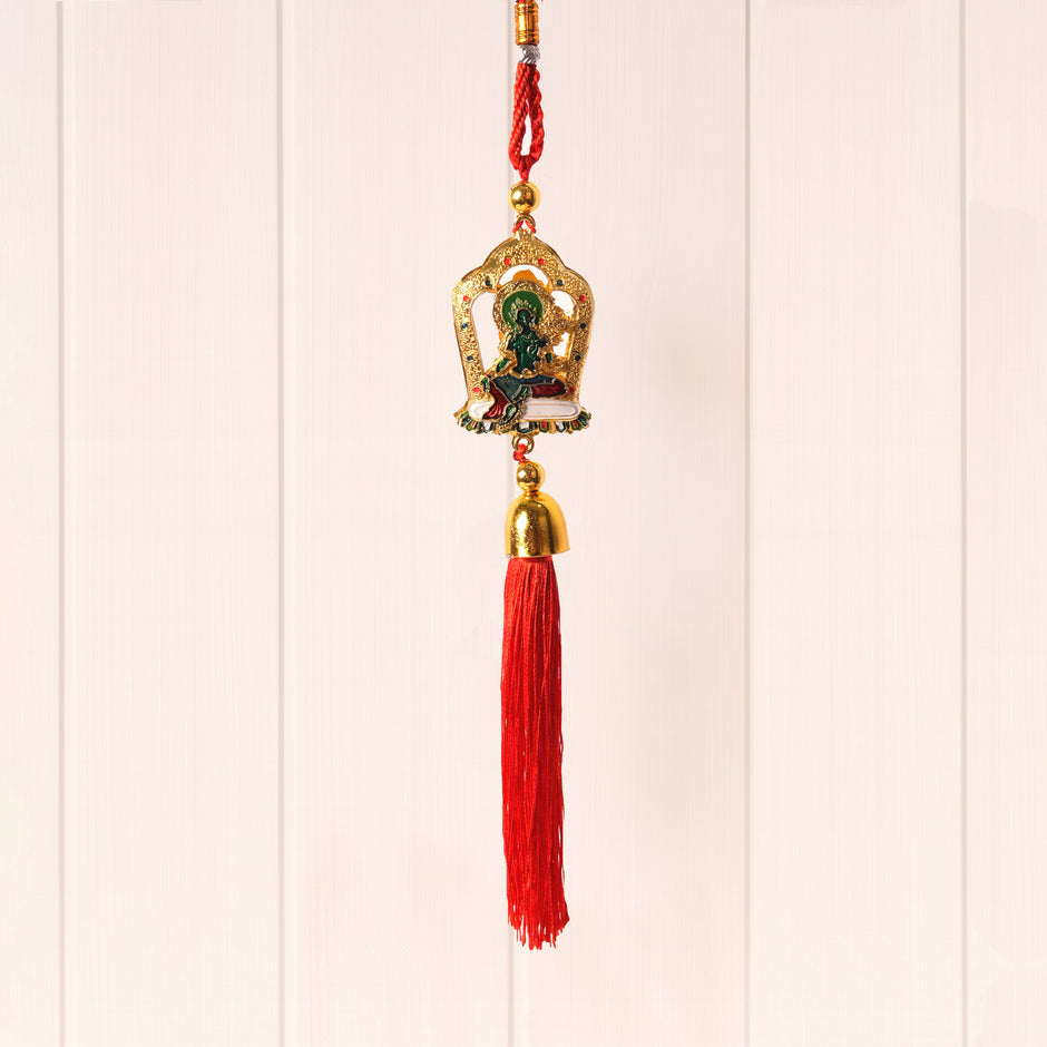 Lord Ganesha Wall Hanging with Bell  – Lucky Entrance Hanging for Home, Vastu & Spiritual Décor