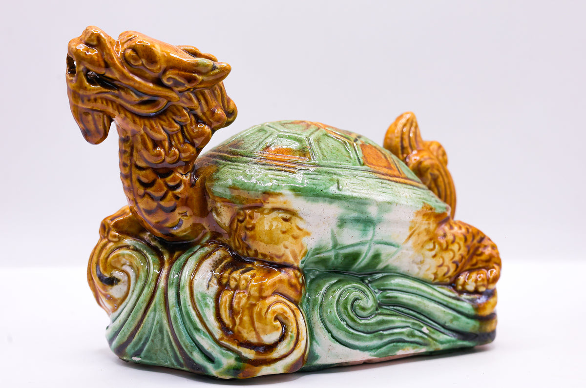 Dragon Turtle Figurine – Feng Shui Wealth & Protection Home Decor