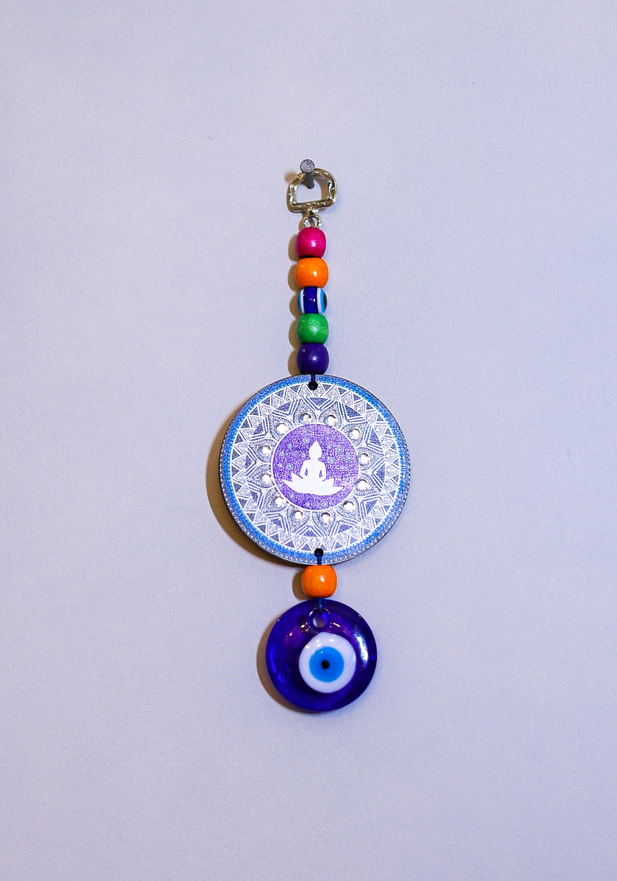 7 Chakra Evil Eye Hanging for Home Protection | Decorative Spiritual Wall Hanging for Positive Energy