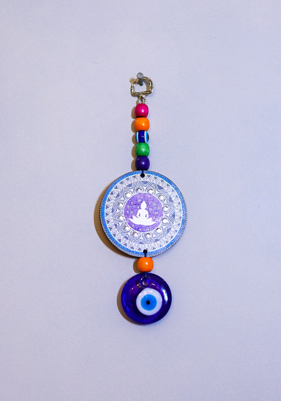 7 Chakra Evil Eye Hanging for Home Protection | Decorative Spiritual Wall Hanging for Positive Energy