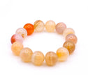 Natural Carnelian Bracelet (14mm) for Confidence, Courage, Motivation & Positive Energy for Men and Women