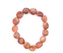Natural Stone Carnelian Tumbled Bracelet  for Men & Women | Healing Crystal Bracelet | Stylish & Adjustable Wrist Wear