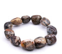 Natural Agate Tumble Bracelet - Healing Crystal Bracelet for Grounding & Positive Energy