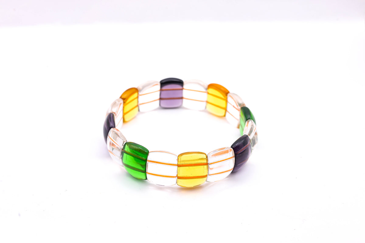 Gem Stone Double Hole Chakra Balance Bracelet- Fashion & Spiritual Jewelry