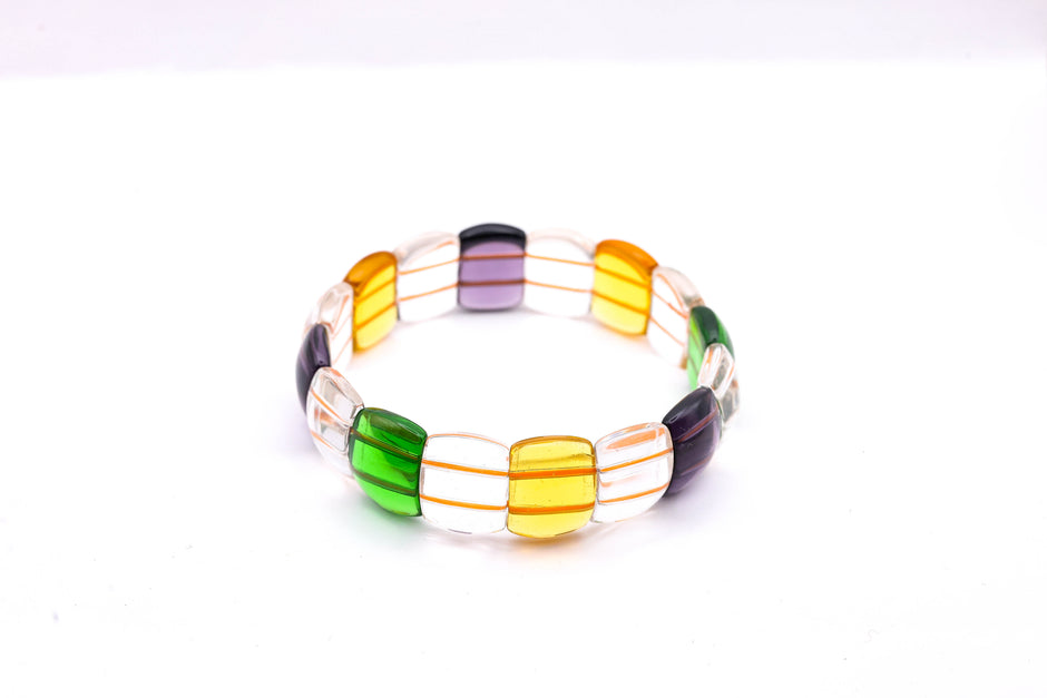 Gem Stone Double Hole Chakra Balance Bracelet- Fashion & Spiritual Jewelry