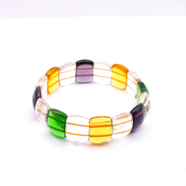 Gem Stone Double Hole Chakra Balance Bracelet- Fashion & Spiritual Jewelry