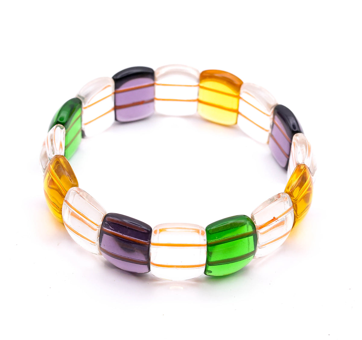 Gem Stone Double Hole Chakra Balance Bracelet- Fashion & Spiritual Jewelry