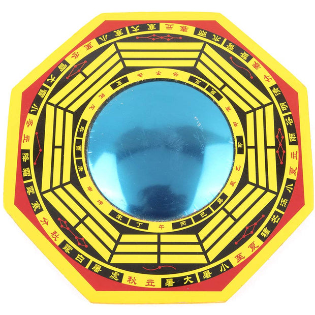 Feng Shui Bagua Mirror for Home Protection & Vastu Balance | Convex Bagua Mirror for Negative Energy Protection