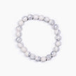 Natural Howlite Stone Bracelet for Calmness & Mindfulness