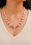 Pink Graduation Necklace | Elegant Handmade Necklace for Women | LaSoul Stones