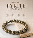 Pyrite Bracelet – Natural Stone Bracelet for Confidence, Protection & Prosperity