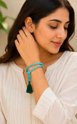 Natural Turquoise Mala Necklace (8mm) – Handmade Meditation & Spiritual Jewelry