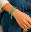 Natural Turquoise Mala Necklace (8mm) – Handmade Meditation & Spiritual Jewelry