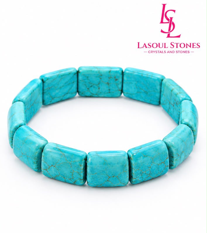 Natural Turquoise Stone Bracelet – Protection, Balance & Positive Energy
