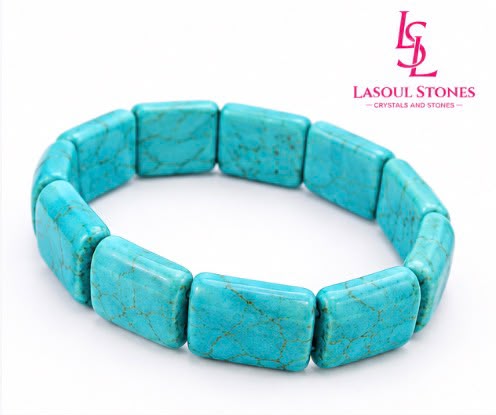 Natural Turquoise Stone Bracelet – Protection, Balance & Positive Energy