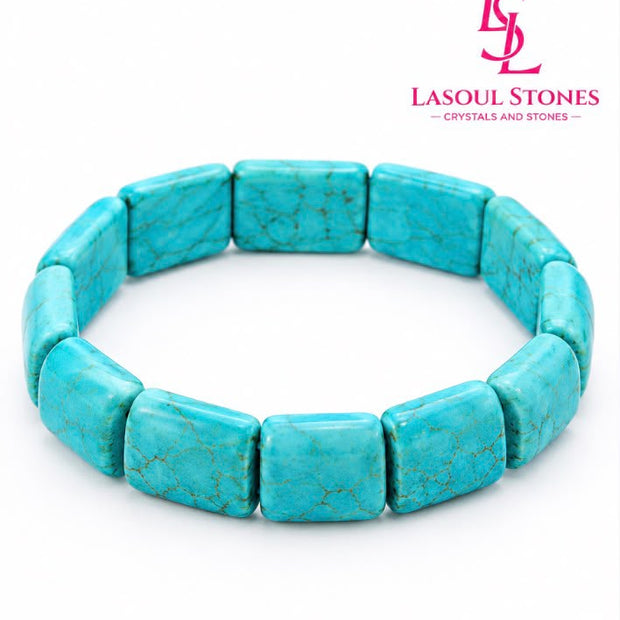 Natural Turquoise Stone Bracelet – Protection, Balance & Positive Energy