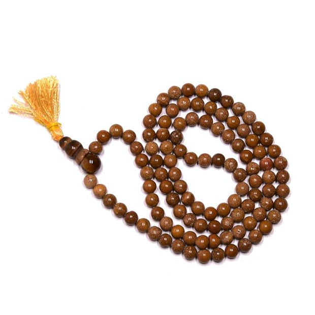 Natural Yellow Jasper 108 Beads Mala for Meditation, Yoga & Spiritual Healing
